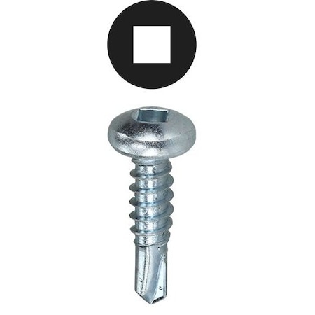 Dottie Self Drilling Screw Kit, Zinc Plated Finish, Carbon Steel, Pan Head Square Drive TK810DD